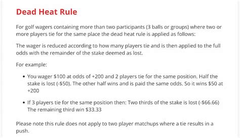 dead heat rules ladbrokes|Dead Heat Rules Explained .